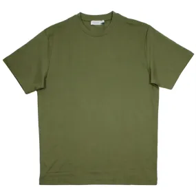 Sunspel - Short Sleeve Riviera Crew Neck T-shirt - Khaki Green