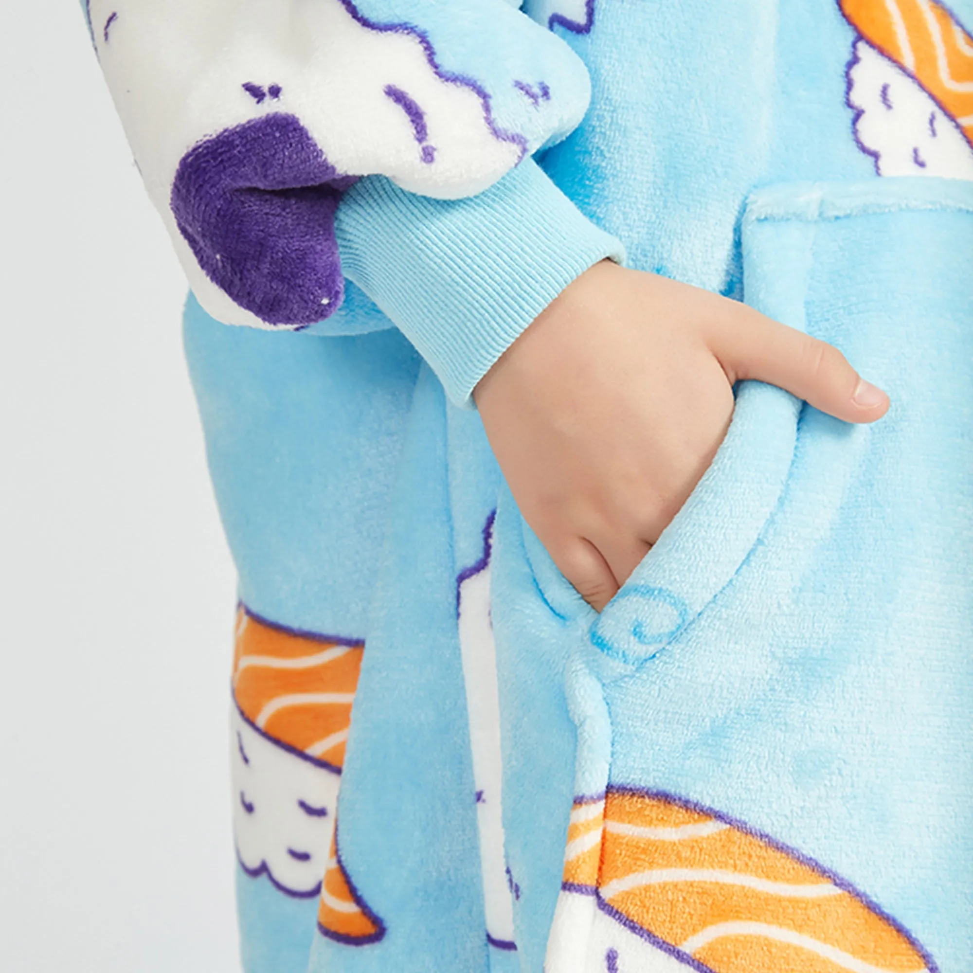 Sushi Kids Hoodie Blanket