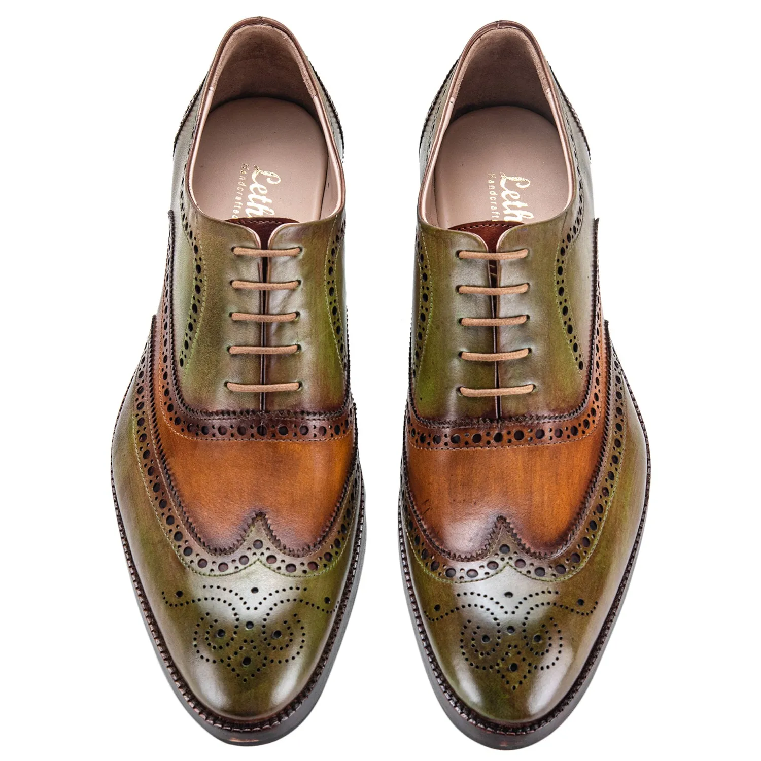 Wingtip Brogue Oxford- Green