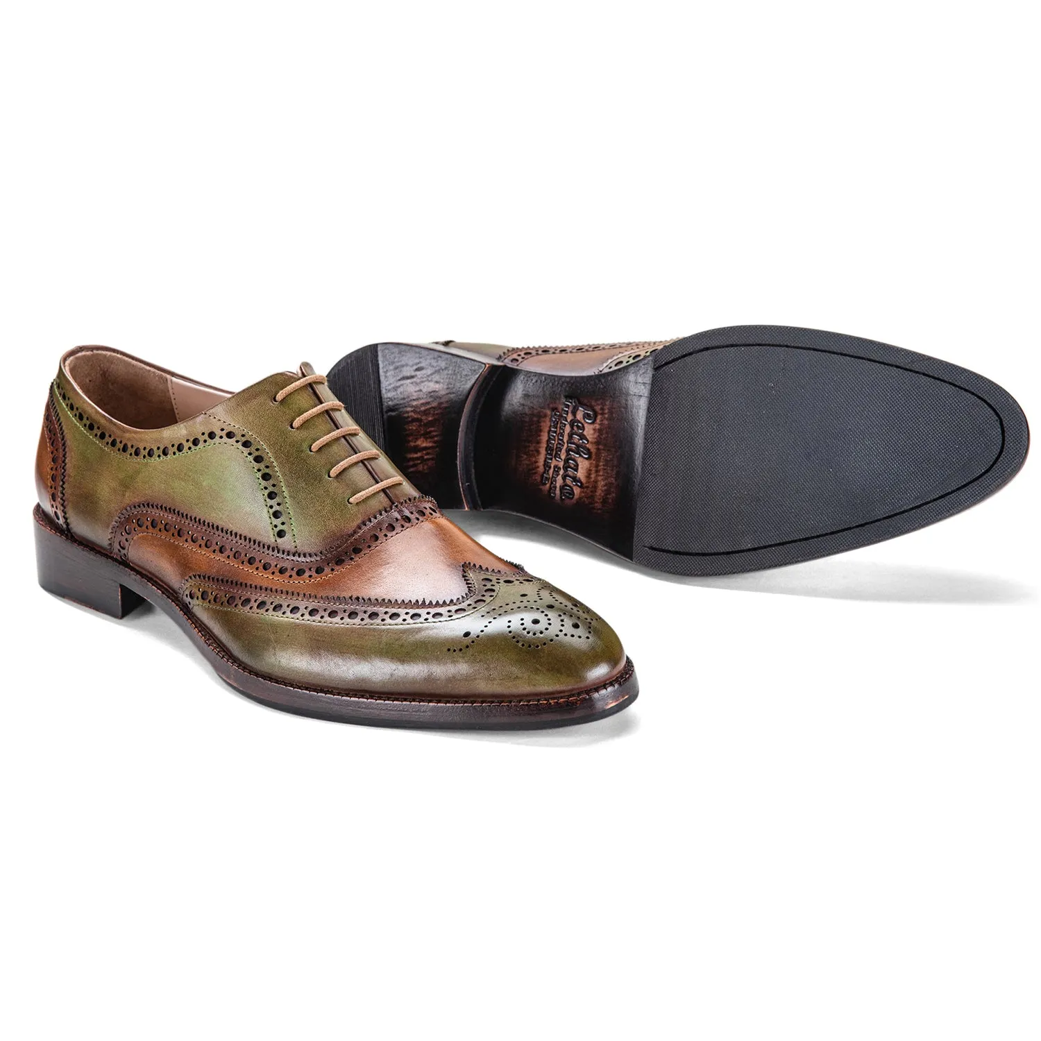 Wingtip Brogue Oxford- Green