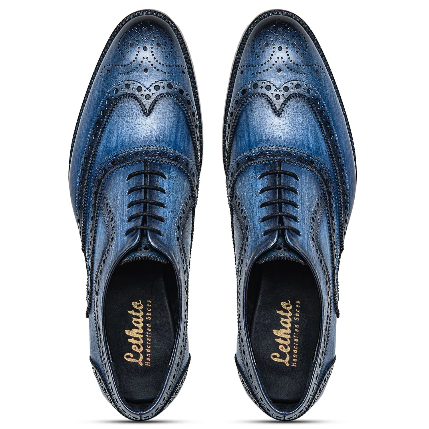 Wingtip Brogue Oxford- Navy